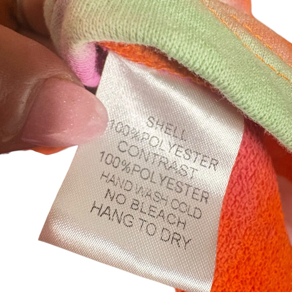 Why Dress Colorful Tie Dye Hi Low 3/4 Sleeve Tiered Ruffled Back NWT XL - Picture 11 of 14